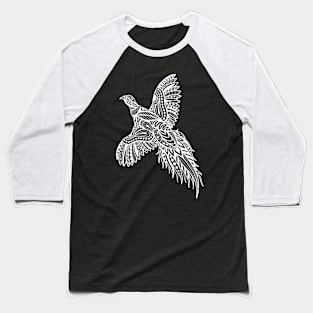 Abstract pheasant white Baseball T-Shirt